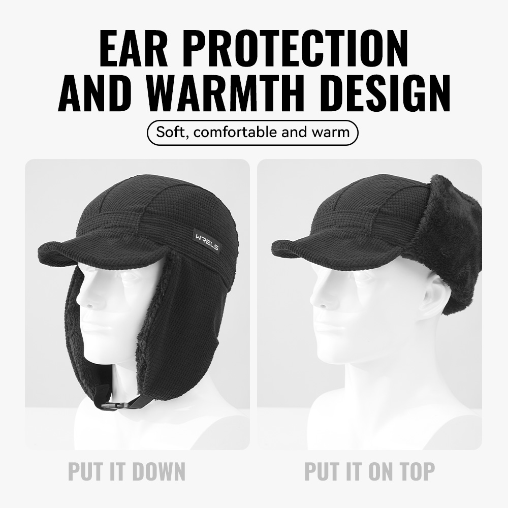 WRELS الشتاء الصياد قبعة يندبر - مراجعة Trapper Hat Ear Flap وسعره